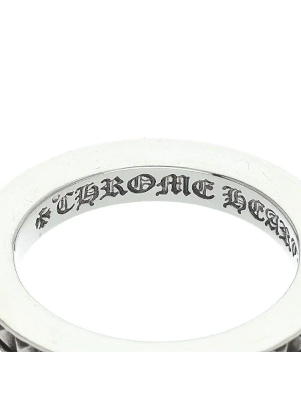 Chrome Hearts Tfp Pnk Bby True Fckin Punk Baby Silver Ring